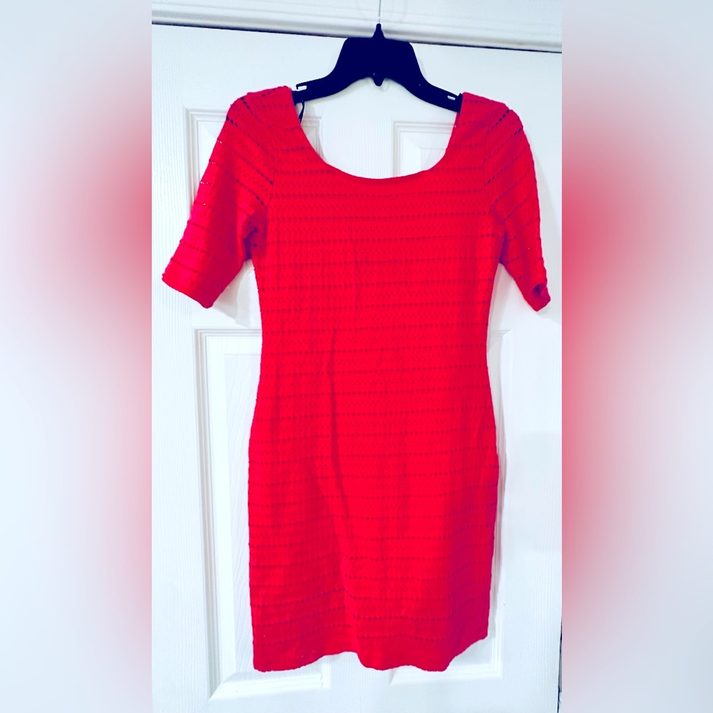 Hot pink Bebe bodycon dress